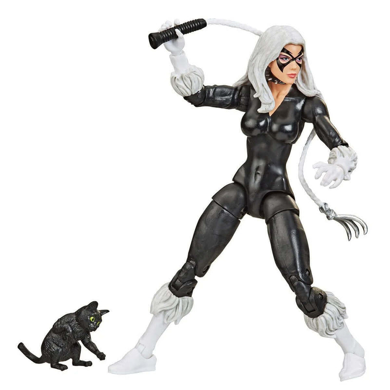 Spider-Man Retro Marvel Legends Black Cat 6-Inch Action Figure 