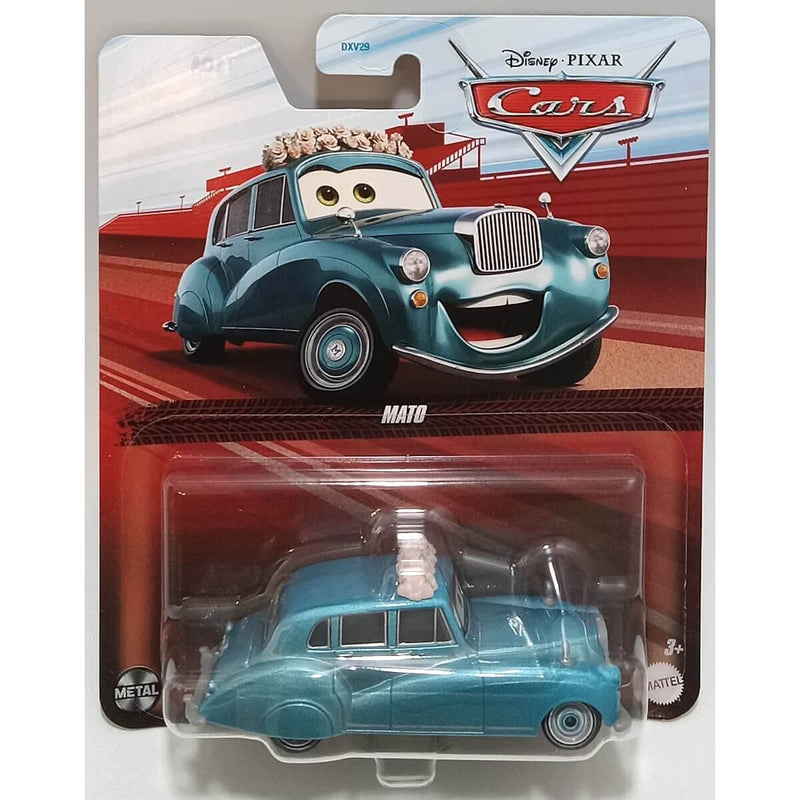 Pixar Cars Character Cars 2024 (Cars On the Road Series) 1:55 Scale Diecast Cars, Mato