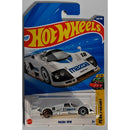 Hot Wheels Mazda 787B toy car in packaging with blue and yellow accents
