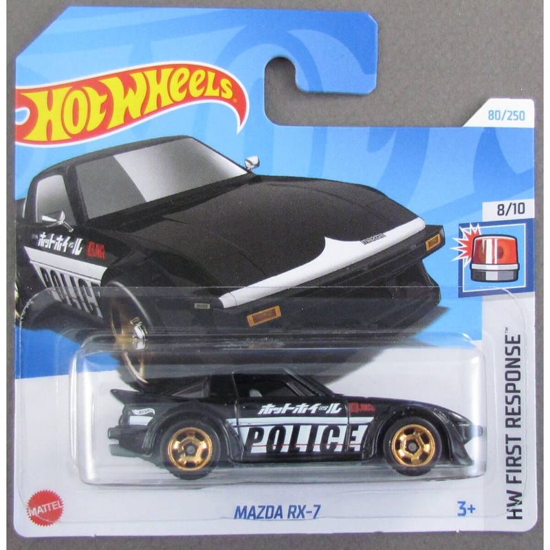 Hot Wheels 2024 Mainline HW First Response Series Cars (Short Card) Mazda RX-7