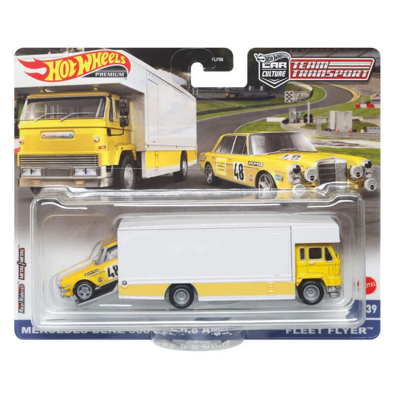 Hot Wheels Team Transport Mercedes-Benz 300 SEL 6.8 AMG with Fleet Flyer (Series