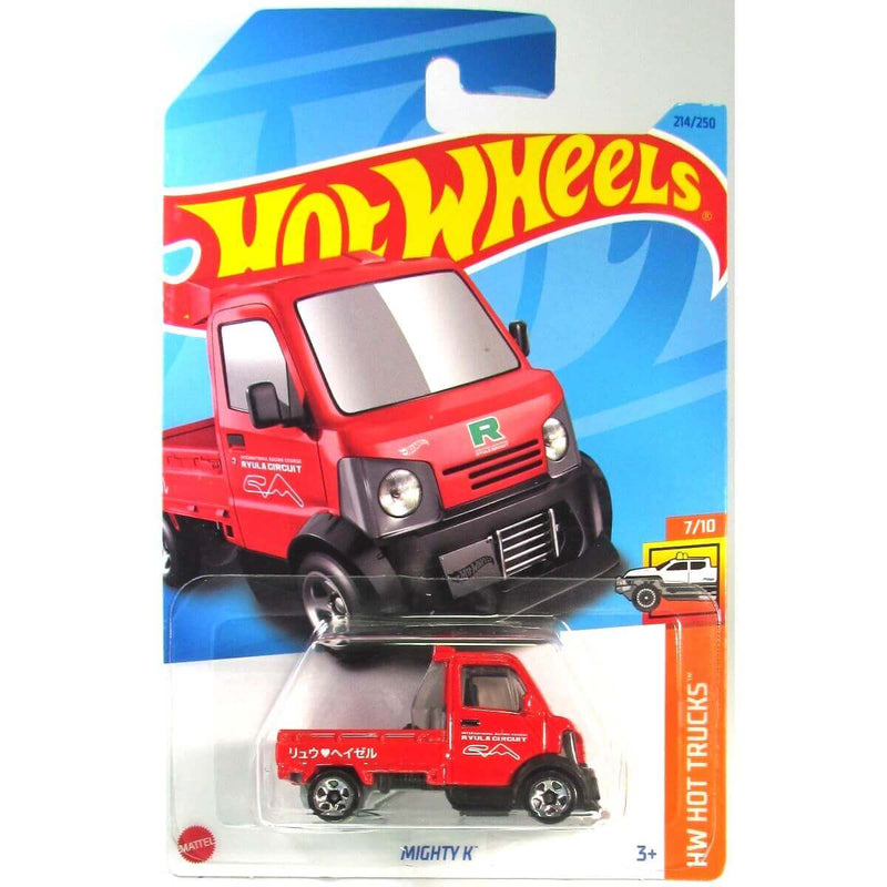 Hot Wheels 2023 Mainline HW Hot Trucks Series 1:64 Scale Diecast Cars (International Card),  Mighty K 7/10 214/250 HKJ03