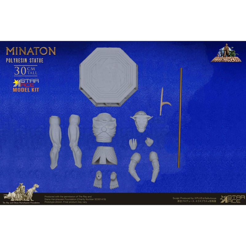 Minaton 12" Model Kit Ray Harryhausen 100th Anniversary Star Ace, unpackaged unfinished kit