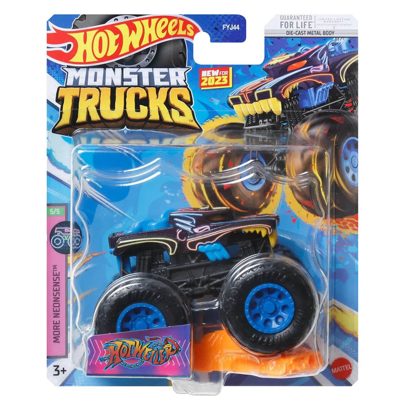 Hot Wheels 2023 Monster Trucks (Mix 11) 1:64 Scale Die-Cast Trucks, Hot Weiler