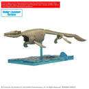 Jurassic World Rebirth Mosasaurus Plannosaurus Model Kit, displayed on stand with skeleton build