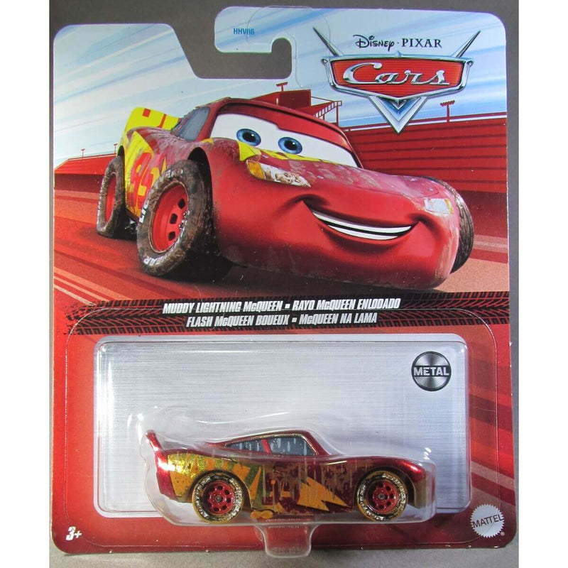 Disney Pixar Cars 2023 Character Cars (Mix 7), Muddy Lightning McQueen