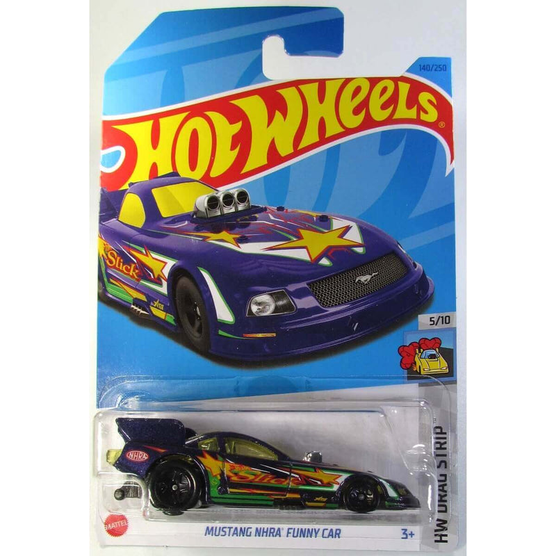 Hot Wheels 2023 Mainline HW Drag Strip Series 1:64 Scale Diecast Cars (International Card), Mustang NHRA Funny Car