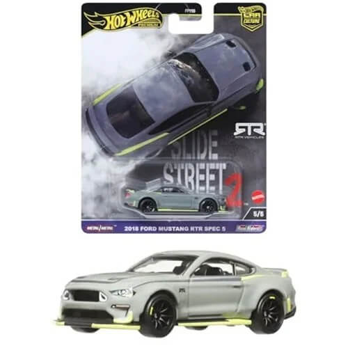 Hot Wheels Car Culture Slide Street 2 Mix 8 Vehicles 2018 Ford Mustang RTR Spec 5