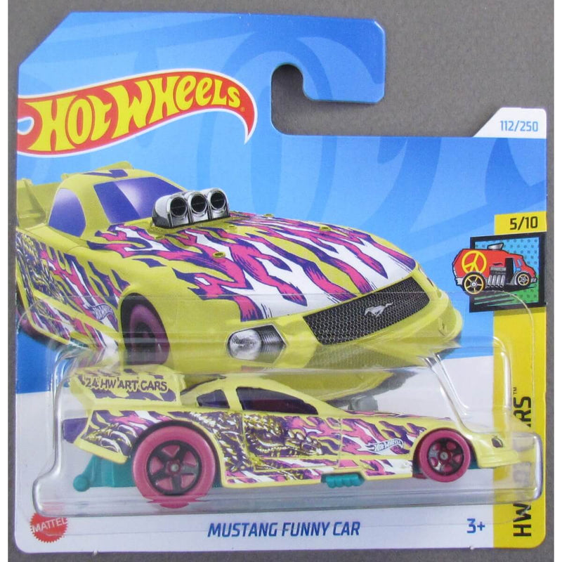 Hot Wheels 2024 Mainline HW Art Cars Series Cars (Short Card) mustang funny car