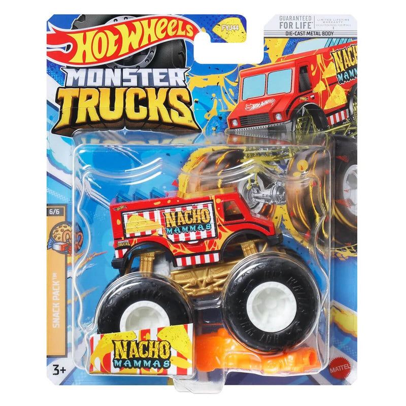 Hot Wheels 2023 Monster Trucks (Mix 11) 1:64 Scale Die-Cast Trucks, Nacho Mammas