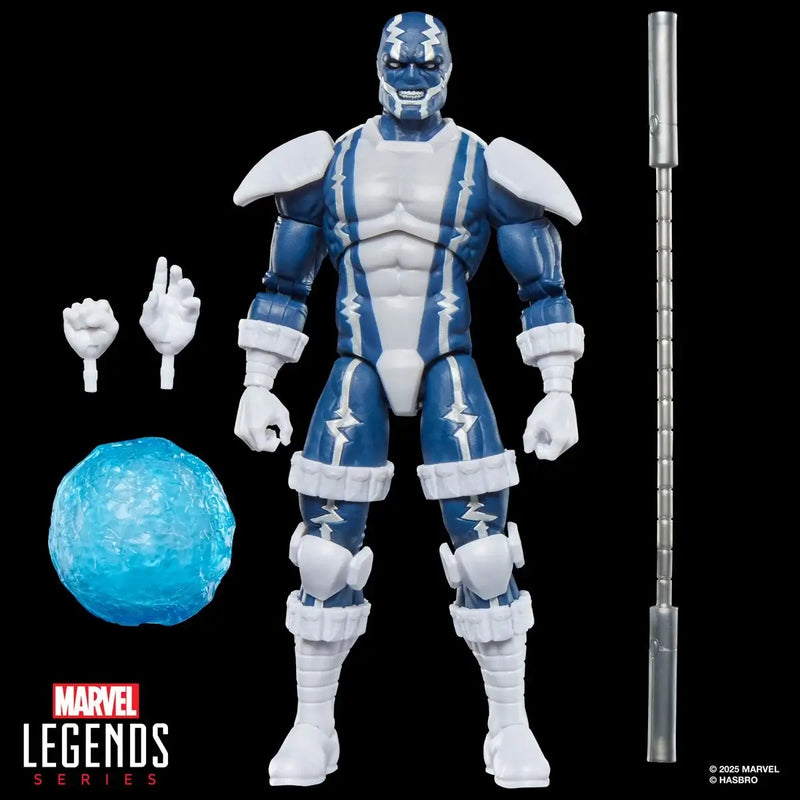 Marvel Legends series Cardiac action figure with accessories on a black background