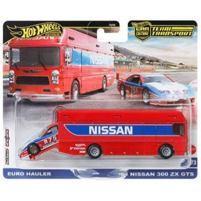 Hot Wheels 2024 Team Transport (Mix 4) Euro Hauler & '94 Nissan 300 ZX GTS