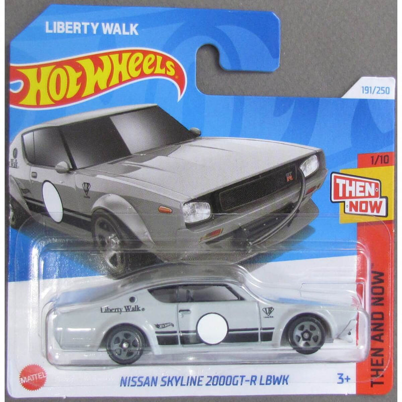 Hot Wheels 2024 Mainline Then and Now Series Cars (Short Card) Nissan Skyline 2000GT-R LBWK