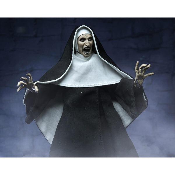 NECA Ultimate Valak (The Nun, Conjuring Universe) 7-Inch Scale Action FigureNECA Ultimate Valak (The Nun, Conjuring Universe) 7-Inch Scale Action Figure, unpackaged holding hands up