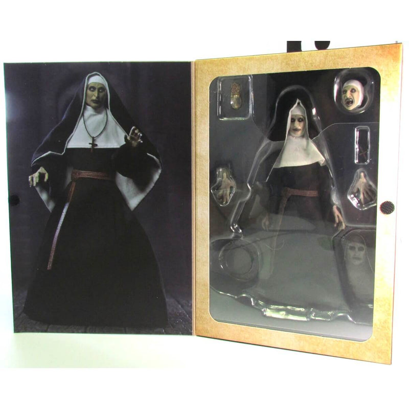 NECA Ultimate Valak (The Nun, Conjuring Universe) 7-Inch Scale Action Figure, front flap open