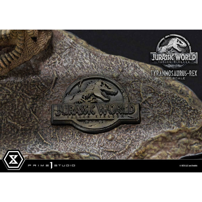 Tyrannosaurus Rex 1/38 Scale 9" Statue - Jurassic World: Fallen Kingdom - Prime Studio, base closeup