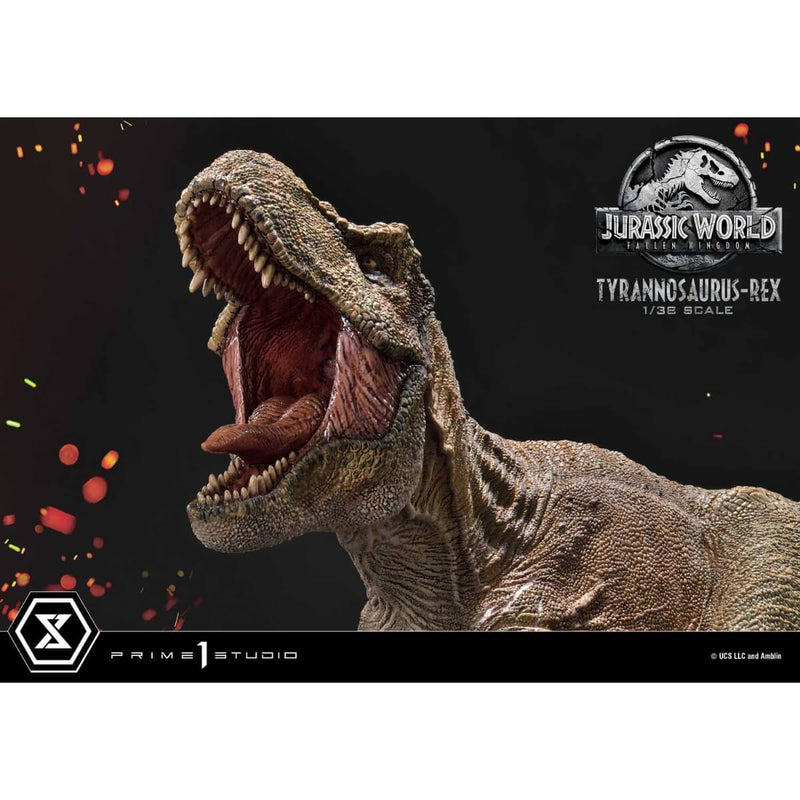 Tyrannosaurus Rex 1/38 Scale 9" Statue - Jurassic World: Fallen Kingdom - Prime Studio, front of mouth closeup