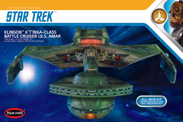 Klingon K’t’inga Star Trek The Motion Picture 1:350 Scale Model Kit - Polar Lights