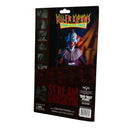 Package of 'Killer Klowns from Outer Space' with a clown figure on a white background