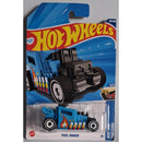 Hot Wheels Pixel Shaker toy car in packaging with blue and gray design.