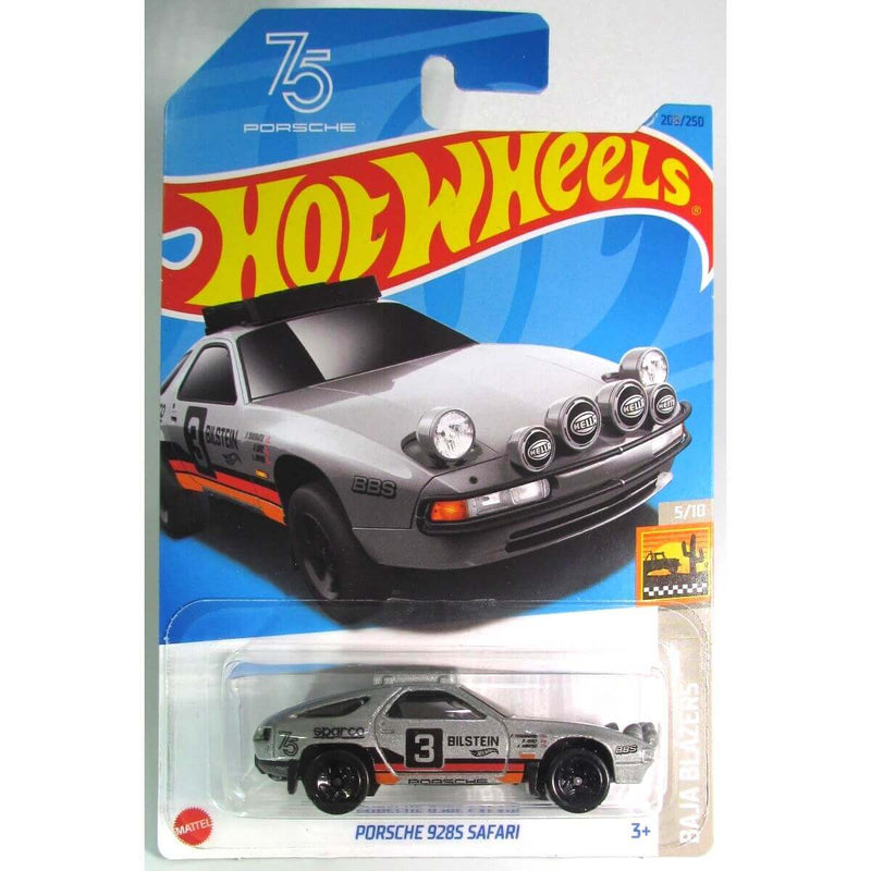 Hot Wheels 2023 Mainline Baja Blazers Series 1:64 Scale Diecast Cars (International Card), Porsche 928S Safari 5/10 208/250 HKG46