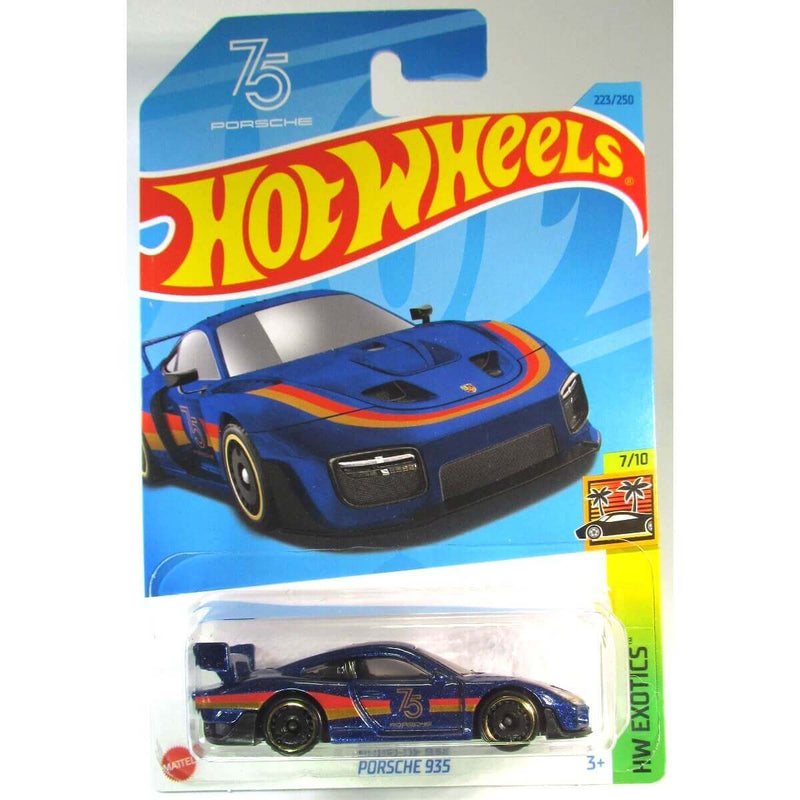 Hot Wheels 2023 Mainline HW Exotics Series 1:64 Scale Diecast Cars (International Card), Porsche 935 7/10 223/250 HKH96