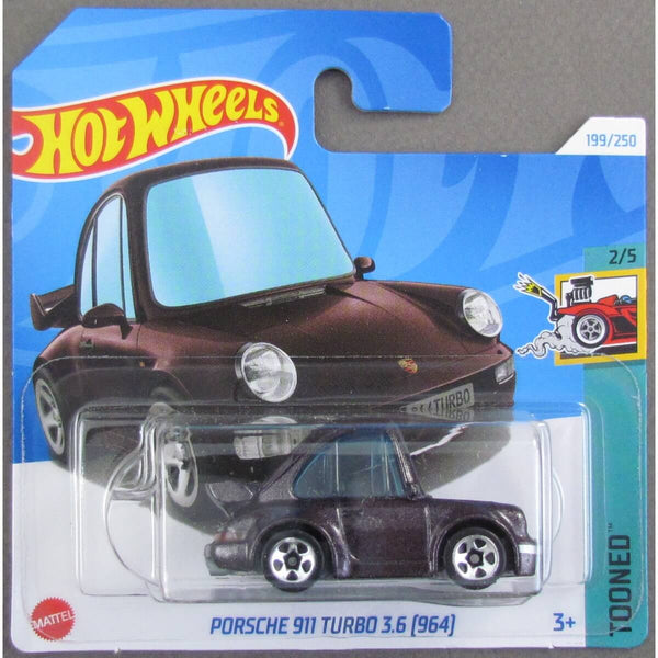 Hot Wheels 2024 Mainline Tooned Series Cars (Short Card) Porsche 911 Turbo 3.6 (964) 2/5 199/250