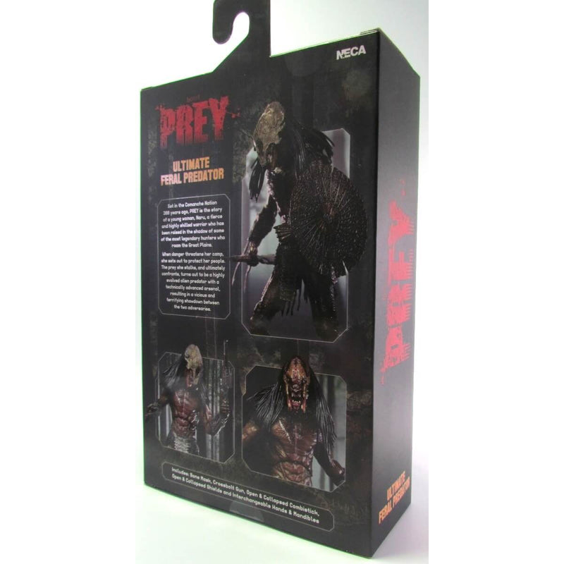 NECA Prey Ultimate Feral Predator 7-Inch Scale Action Figure, package back