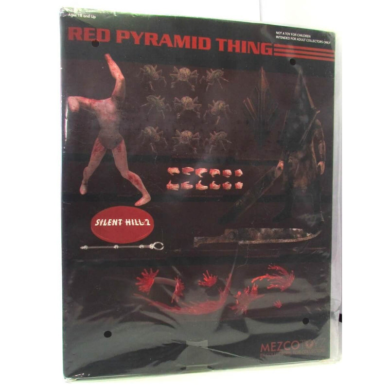 Mezco Toyz Silent Hill 2: Red Pyramid Thing One:12 Collective Action Figure, Back of Package