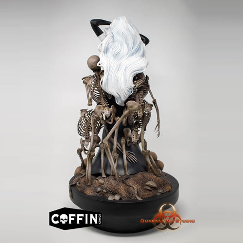 Lady Death Reaper Premium 16" Collectible Statue - Coffin Comics, back view