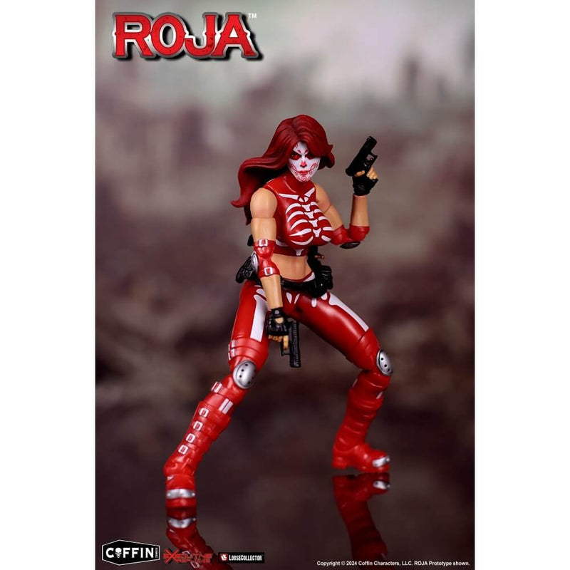 Roja 1/12 Scale Executive Replicas Action Figure - Coffin Comics, unpackaged with two pistols