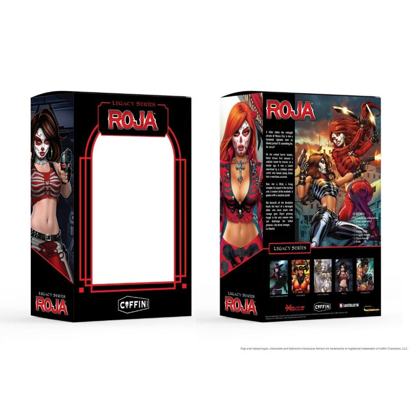 Roja 1/12 Scale Executive Replicas Action Figure - Coffin Comics, packaging front and back