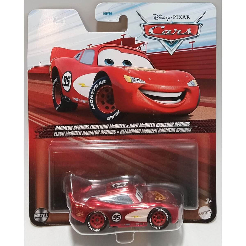 Pixar Cars Character Cars 2024 (Cars Movie) 1:55 Scale Diecast Cars, Radiator Springs Lightning McQueen