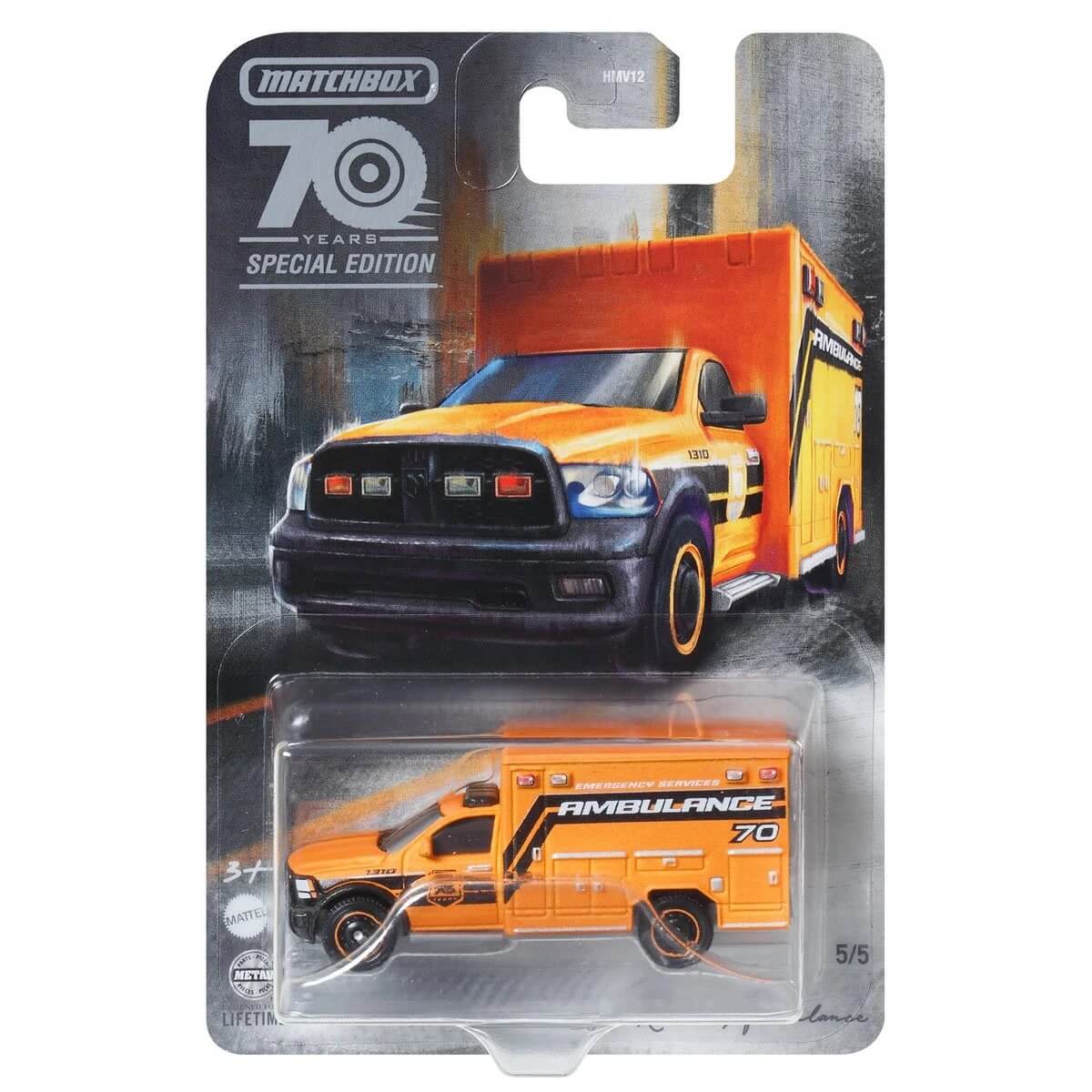 Matchbox 2023 Moving Parts 70th Special Edition Diecast Cars