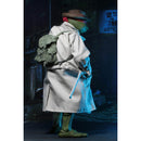 TMNT Raphael in Disguise (1990 Movie) 1/4 Scale NECA Action Figure turn to the side showing off his backpack