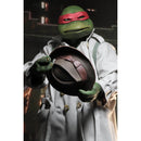 TMNT Raphael in Disguise (1990 Movie) 1/4 Scale NECA Action Figure with hat off and holding in both of his hands