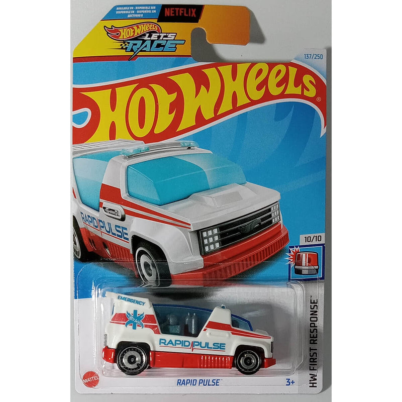 Hot Wheels 2024 Mainline HW First Response Series 1:64 Scale Diecast Cars (International Card) Rapid Pulse