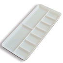 Compact rectangular mixing palette