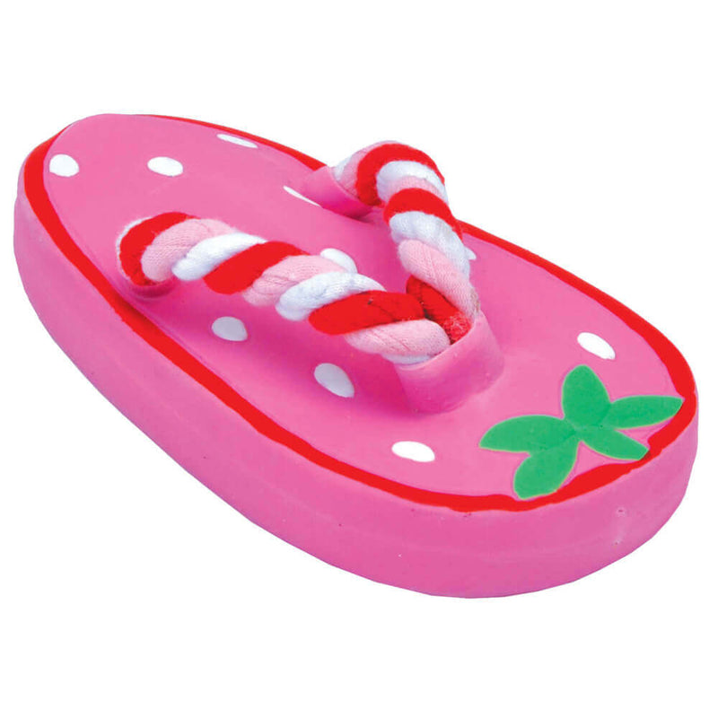 Li'l Pals Strawberry Flip Flop Dog Toy