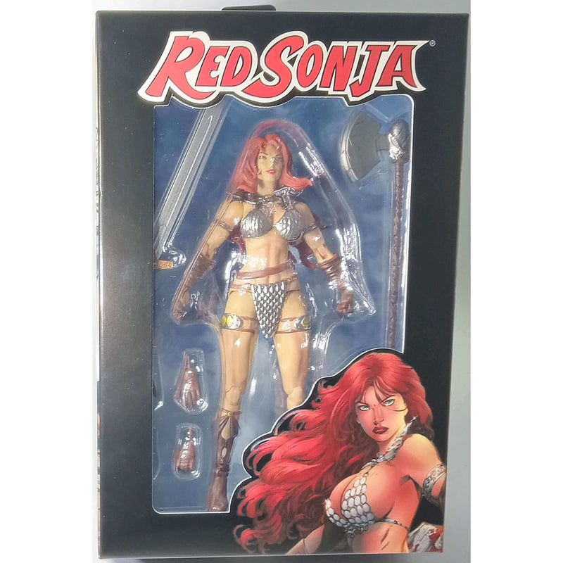 Executive Replicas 4-Piece Femme Fatale Action Figure Bundle - Hellwitch, Red Sonja, Vampirella, Taarna Box Set