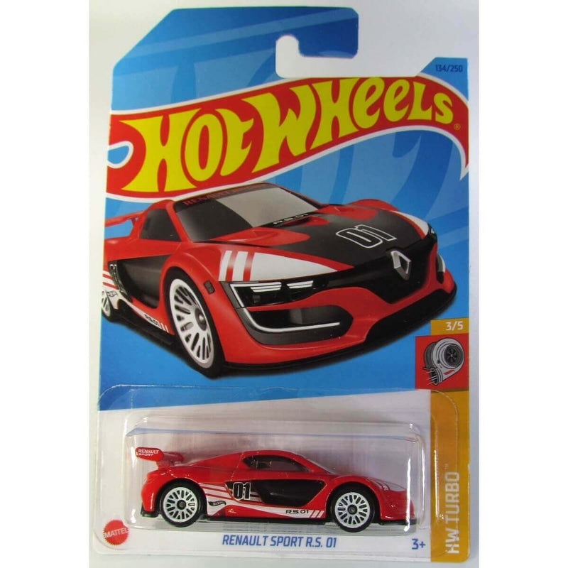 Hot Wheels 2023 Mainline HW Turbo Series 1:64 Scale Diecast Cars (International Card), Renault Sport R.S. 01
