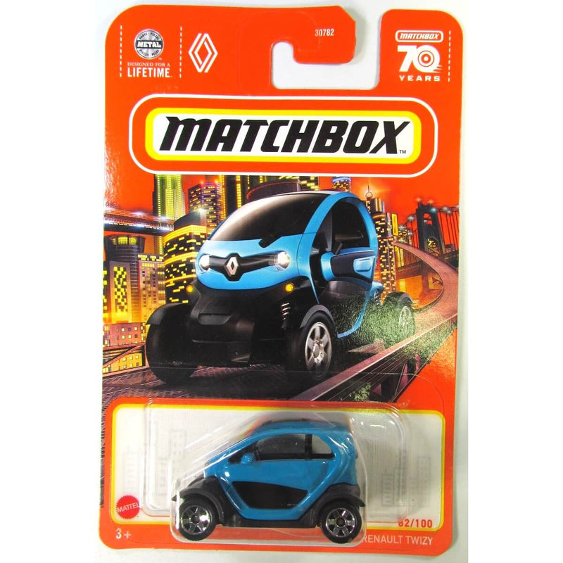 Matchbox 2023 Mainline Cars (Mix 6) 1:64 Scale Diecast Cars, 2022 Renault Twizy
