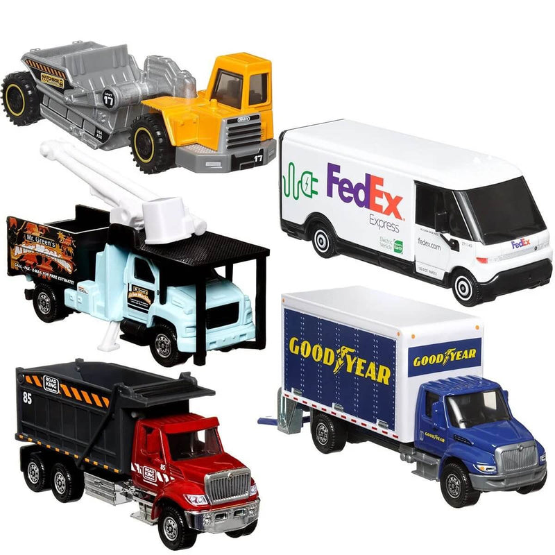 Matchbox 2023 Working Rigs (Wave 4) 1:64 Scale Diecast Vehicles, unpackaged