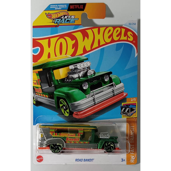 Hot Wheels 2024 Mainline HW Fast Transit Series 1:64 Scale Diecast Cars (International Card) Road Bandit