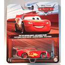 Toy car - Road Trip Lightning McQueen packaging featuring a red character from Disney Pixar Cars on a clear background