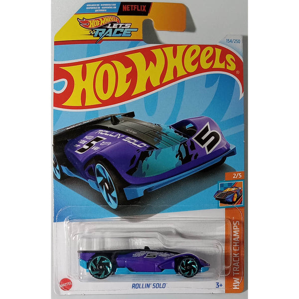 Hot Wheels 2024 Mainline HW Track Champs Series 1:64 Scale Diecast Cars (International Card) Rollin' Solo