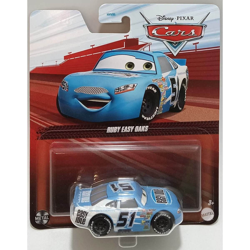 Pixar Cars Character Cars 2024 (Cars Movie) 1:55 Scale Diecast Cars, Ruby Easy Oaks