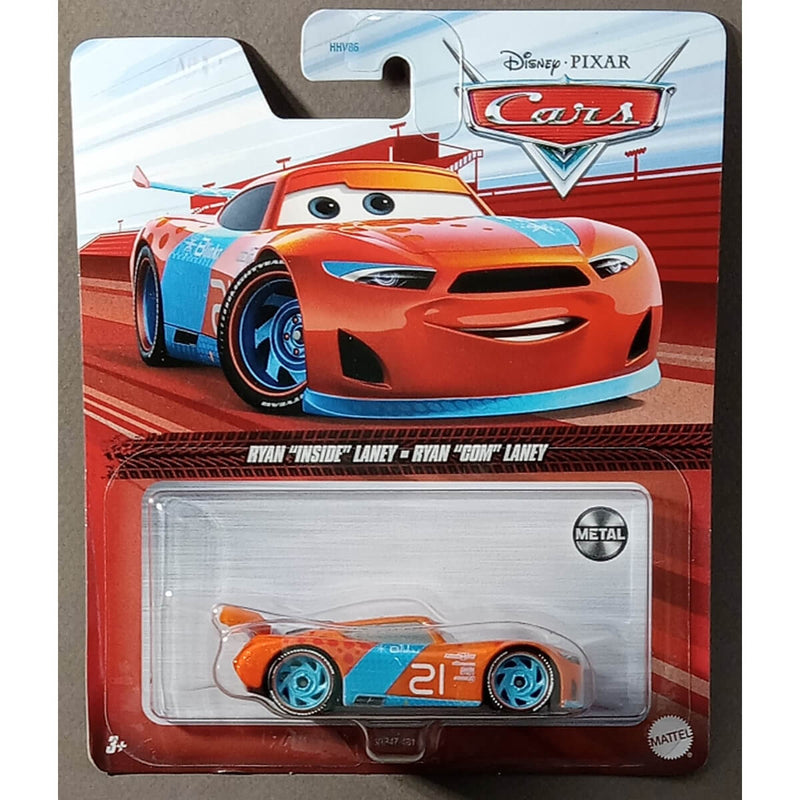 Disney Pixar Cars 2023 Character Cars (Mix 9) 1:55 Scale Diecast Vehicles, Ryan Inside Laney