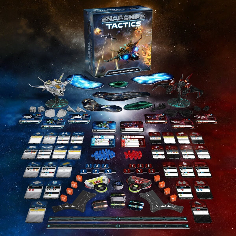 Snap Ships Tactics Starter Box Set Build-And-Battle Game, box contents