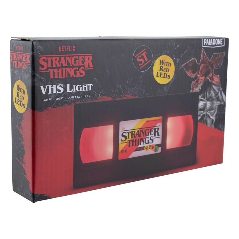 Paladone Stranger Things LED VHS logo light, packaged